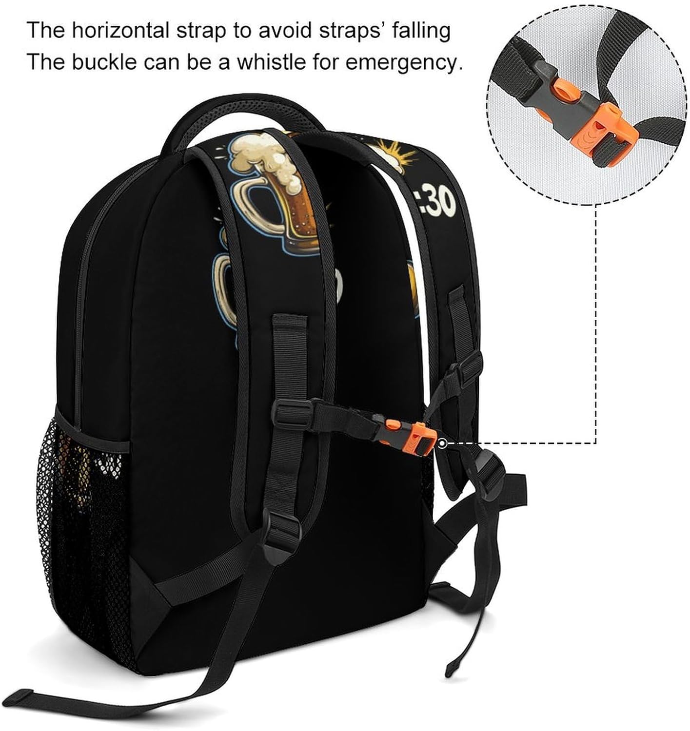 Beer Thirty Patricks Day Irish Laptop Backpack Lightweight Travel Daypack Shoulder Bag for Men Women