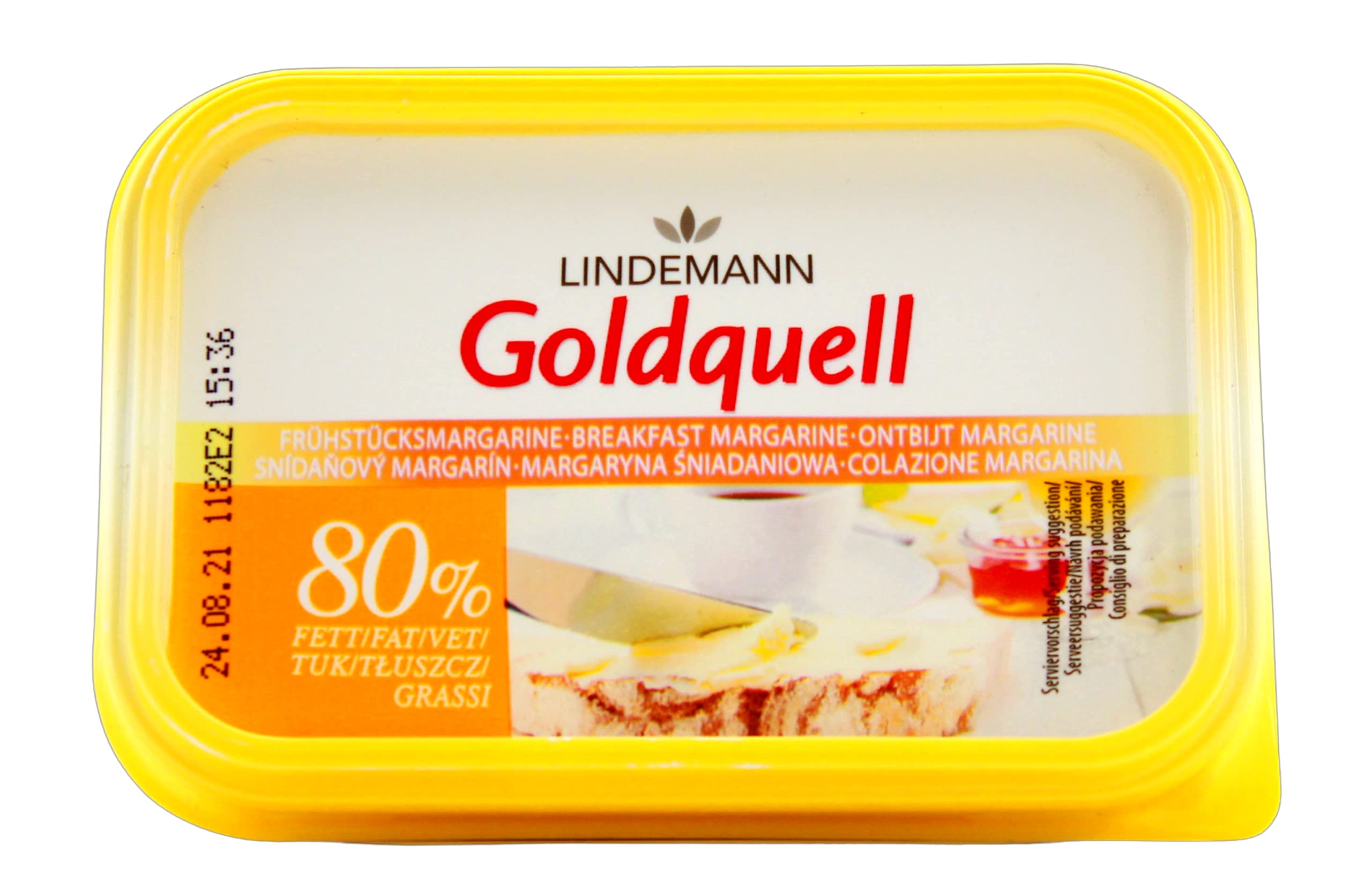 Lindemann Goldquell Frühstücksmargarine, 12er Pack (12 x 250g)