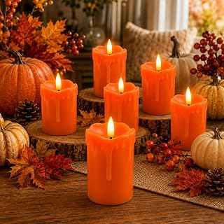 Lezonic Flameless Votive Candles Battery Operated with Remote Timer, Pac...