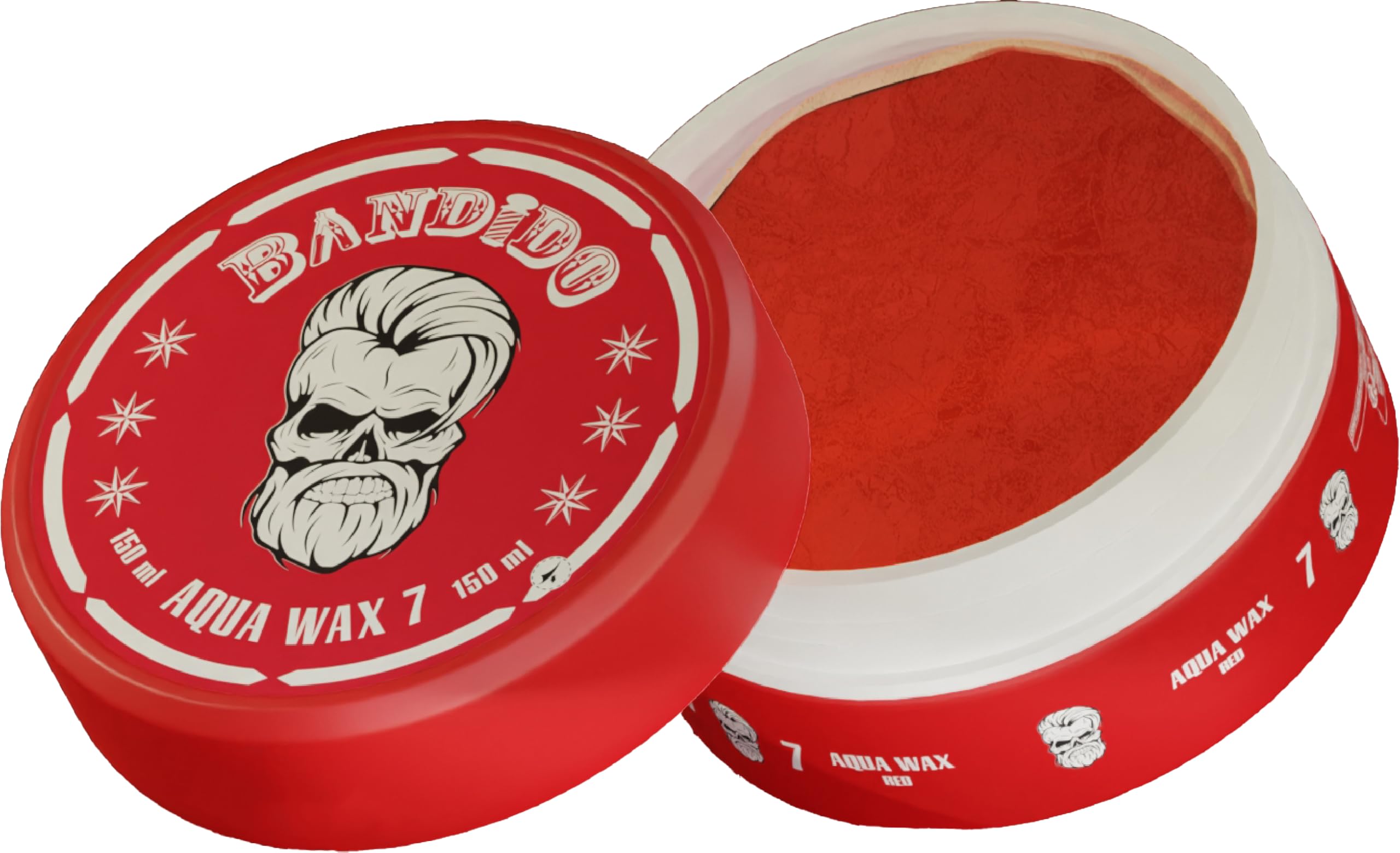 Bandido Aqua Hair Wax N. 7 Red 150 ml | Gel per capelli | Cera per capelli con profumo fruttato e forte tenuta