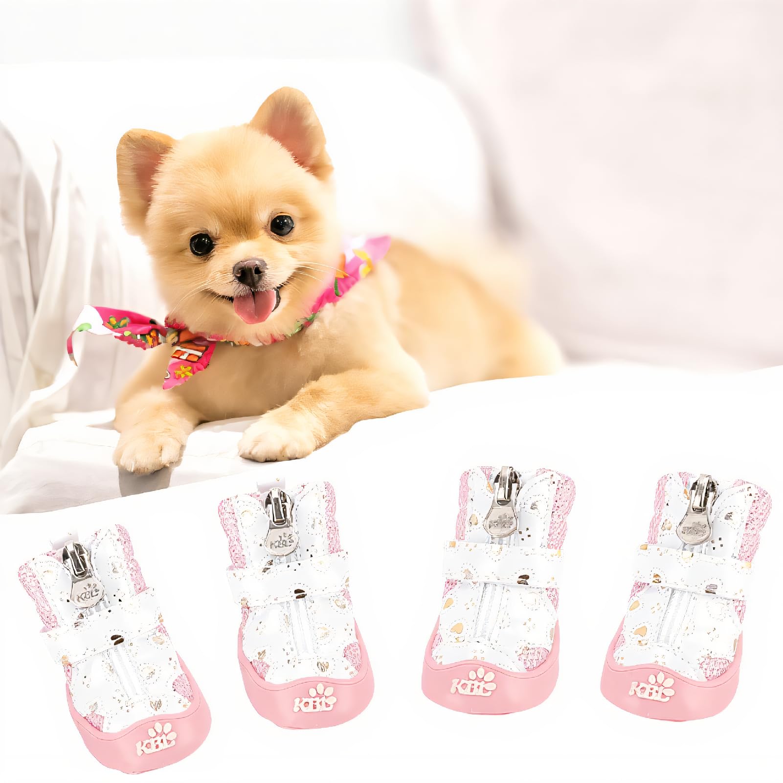 Bottes pour petit chien évitant les glissades sur carrelage et parquet