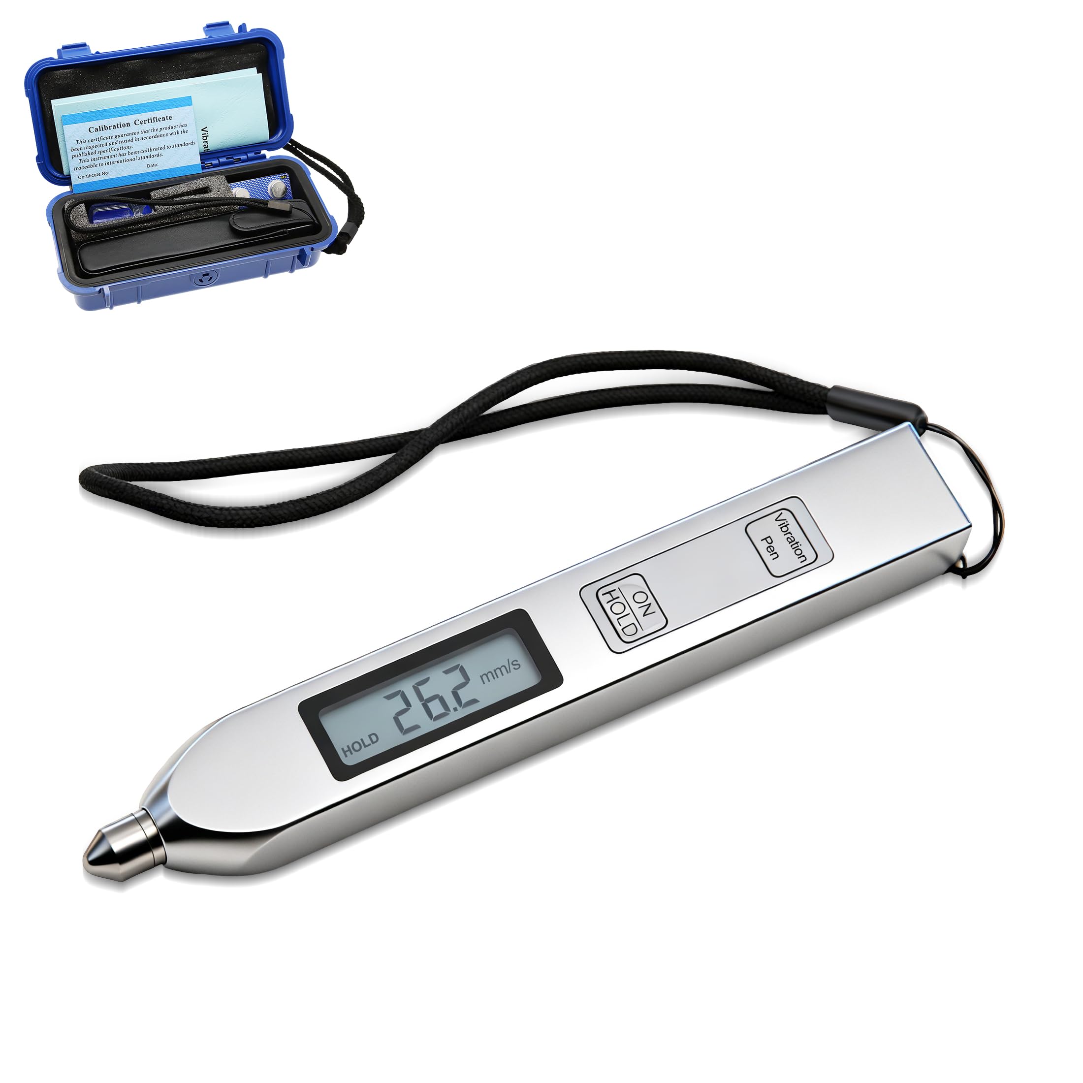 Vibrationsmessgerät, Digitaler Vibrationsmessgerät-Tester Handheld-Vibrationsmessgerät-Tester Messgerät-Messmaschine, Vibrometer-Analysator TV2000 (Aluminiumlegierung)