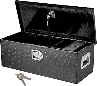 GarveeTech 30" Heavy Duty Aluminum Truck Bed Tool Box with Sliding Shelf - Waterproof Organizer for Pickup, RV, Trailer