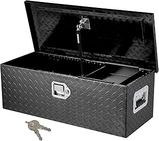 30 in Aluminum Truck Tool Box, Truck Bed Storage Box with Security Lock and