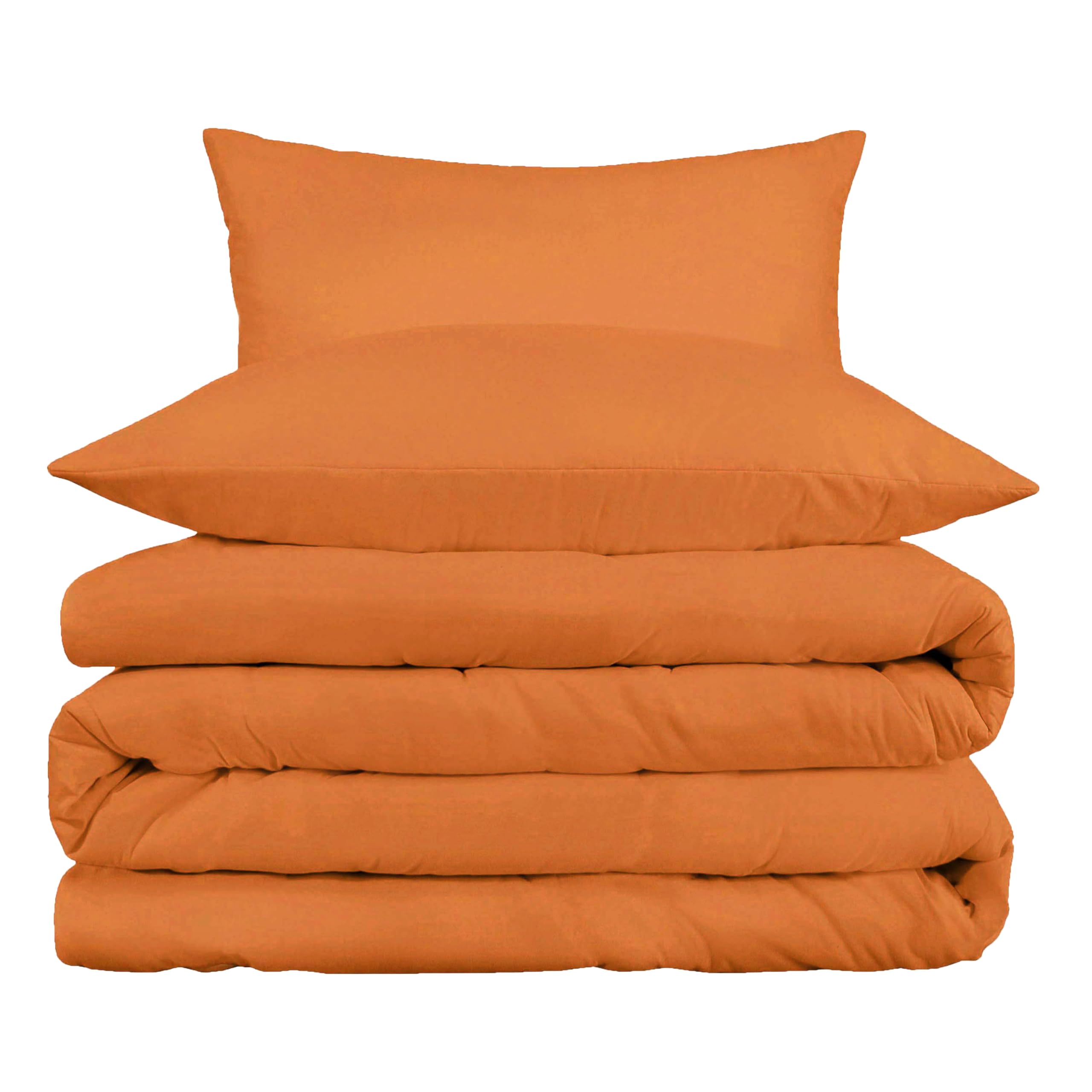 Superior Set copripiumino in cotone a 800 fili, morbida coperta con chiusura a bottoni, federe di lusso, elegante uso quotidiano, base per camera da letto padronale/ospiti, matrimoniale/matrimoniale,