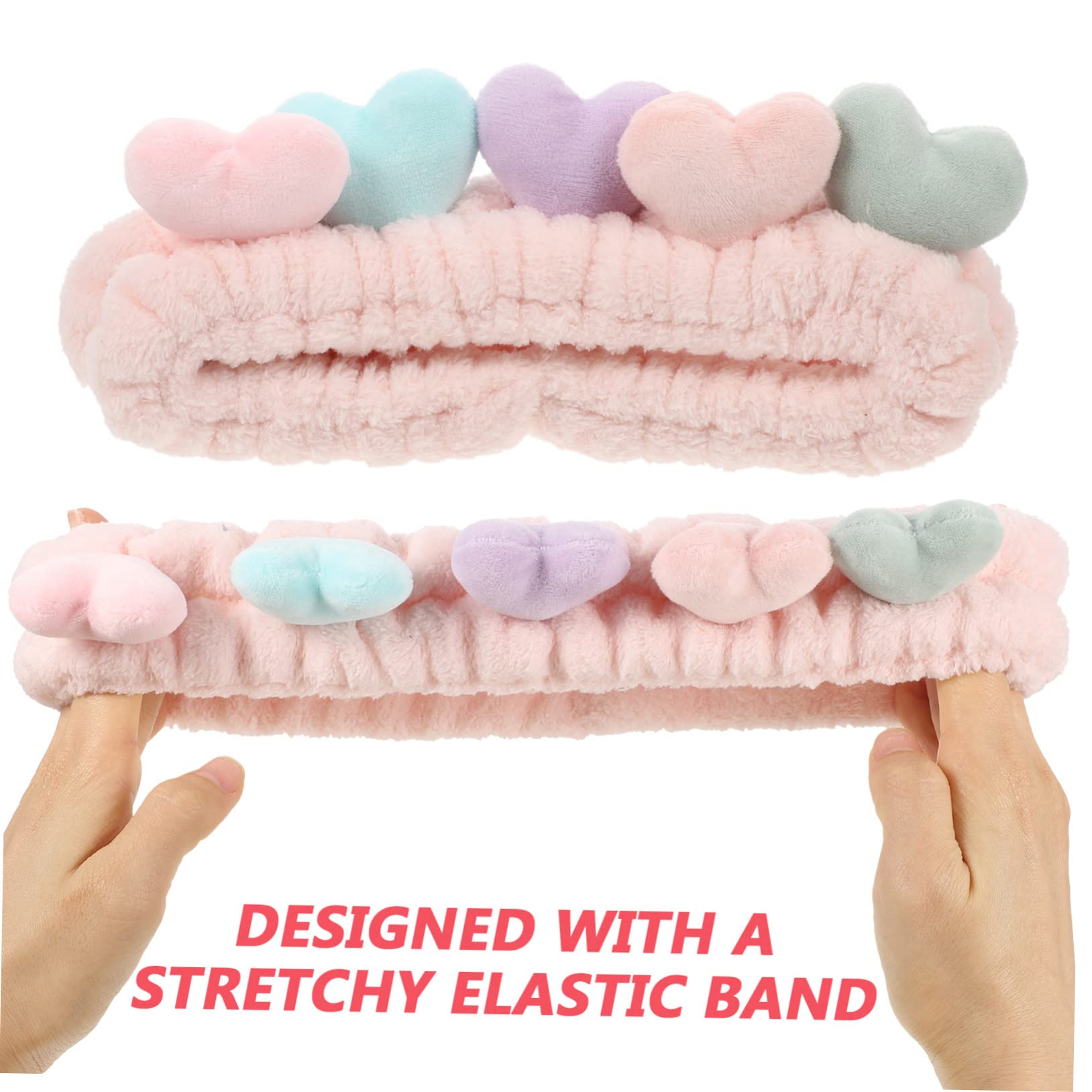 MAGICLULU 6 Pcs Del Cuore Trucco Dei Make Up Fasce Dei Hairband Elastica Elastici Dei Per La Testa Dei Per Le Donne