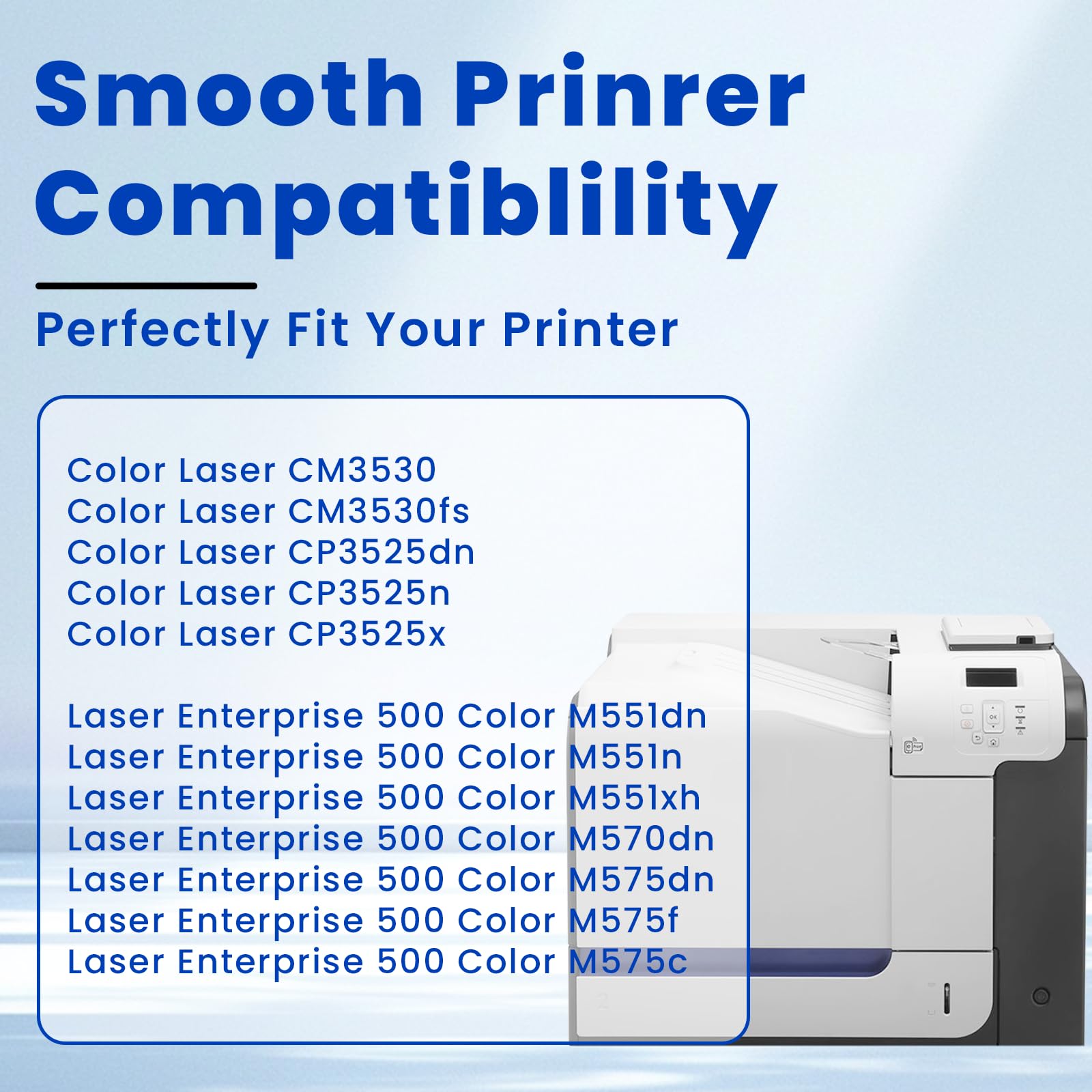 CF081-67904 Transfer Belt Kit Compatible for HP Color Laser CM3530 CP3525 M551 M570 M575 Series Printer Includes Intermediate Transfer Belt Assembly