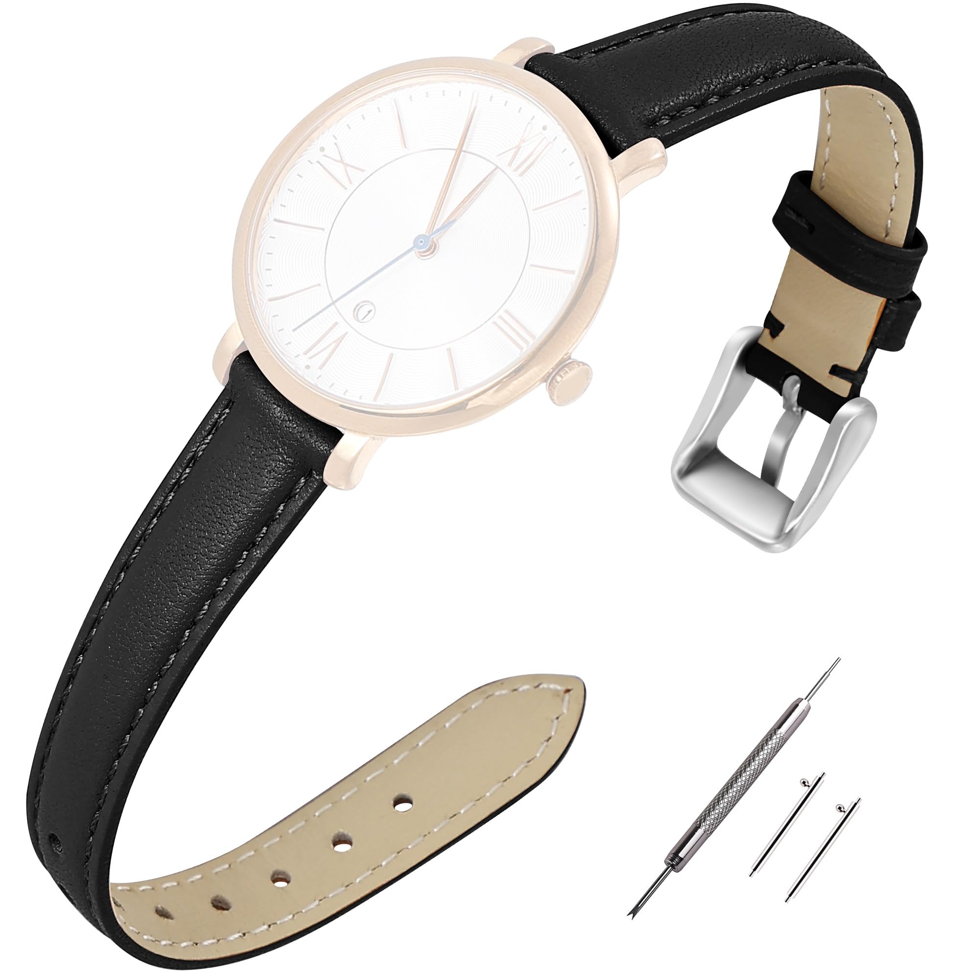 Cinturini per Orologi Top Grain per Donna e Donna Cinturino per Orologio in Pelle Resistente al Sudore 12mm 14mm 16mm 18mm 20mm