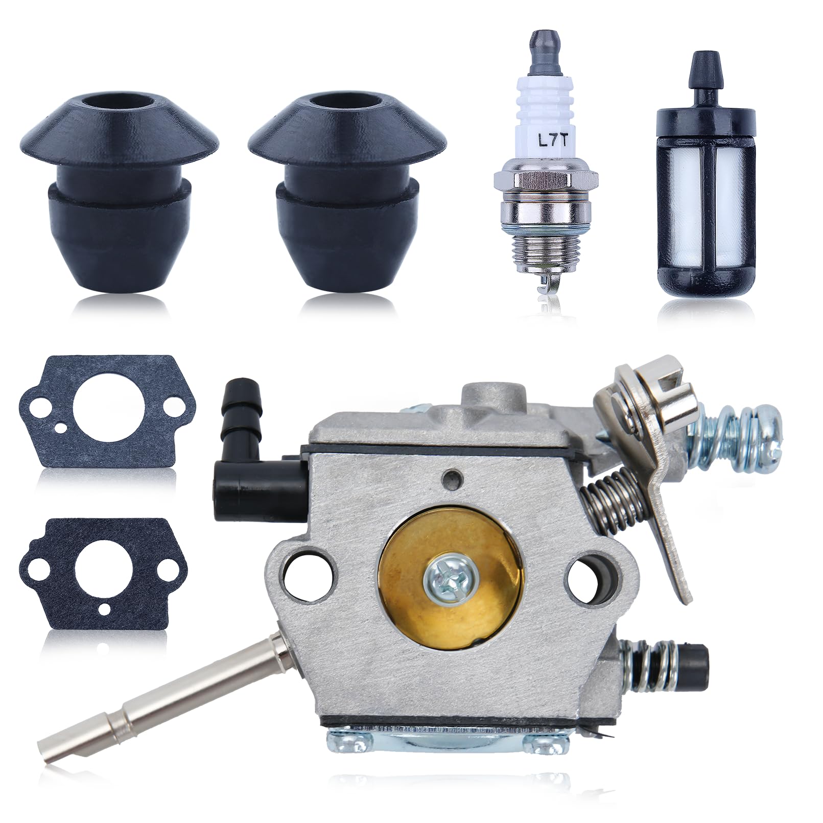 Adefol - Kit de carburador de combustible para Stihl H24D FS 48 52 56 62 66 81 86 106 FS48 FS52 FS56 FS62 FS66 FS81 FS86 FS106 Cortacésped Reemplazo para Walbro WT-45-1, 4126 126 126 00 06 00