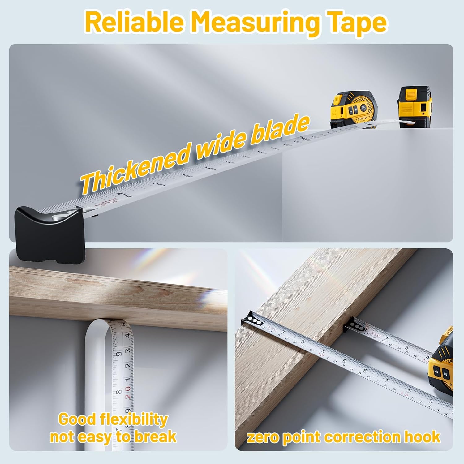 262Ft Laser Tape Measure, SAVSEC 2 in 1 Laser Measuring Tool & 16ft Self-Locking Measuring Tape, Digital Laser Distance Meter with Pythagorean, Area, Volume Measure & Ft/Ft+in/in/M Unit(80M)