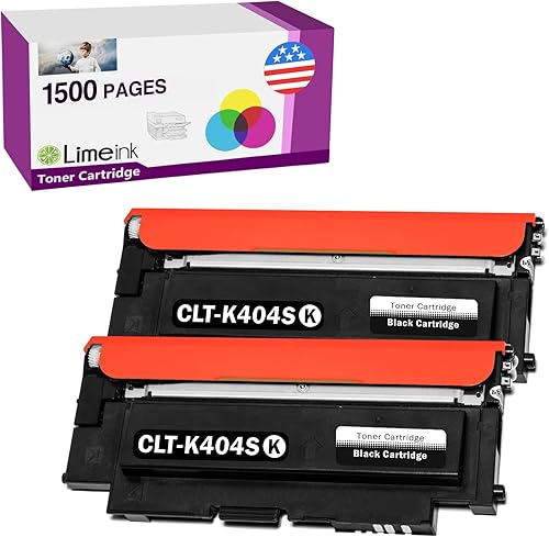 Limeink Cartuchos de tóner compatibles de repuesto para Samsung K404S 404 404s Negro Toner para Samsung CLT K404S C430W Xpress c480fw Cartuchos