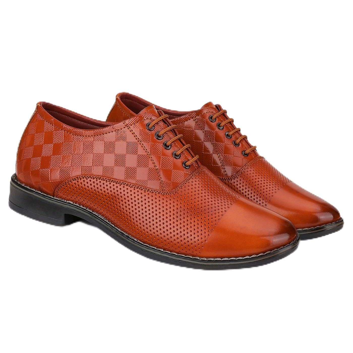 bersache Comfortable Formal Outdoor Stylish Officewear Shoes for Men(Black) R-9095-picture-46