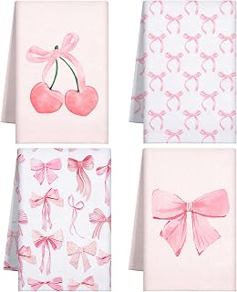 Macarrie Coquette Pink Kitchen Towels
