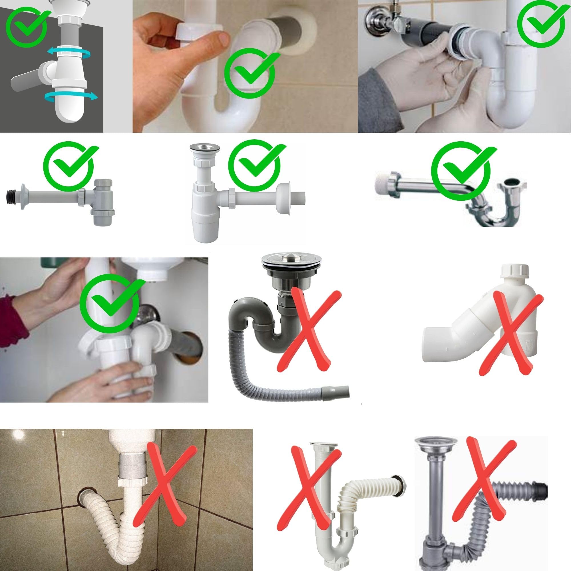 Desatascador Tuberías - Desatascador a Presión – Desatascador de Fregadero Profesional sin Químicos – Limpia Atascos con Presión de Agua – SOLO Tuberías de 32 mm y 40 mm - (Ver video funcionamiento)