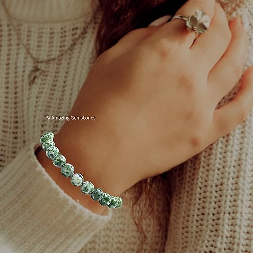 Miniatura 244 de Amazing Gemstone Crystal Bracelet for Women Men's Gifts - Protection Healing Crystal Bracelet - 8mm Gemstone Beaded Adjustable Bracelet Pulseras