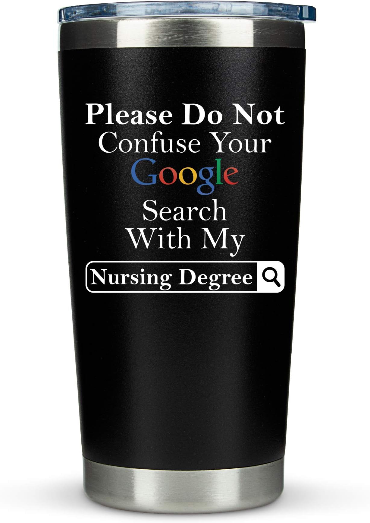 KLUBINurse Travel Mug Gifts for Women - Google Search Travel Coffee Mug/Tumbler 20oz -Funny Gift for Nurses, Women, Men, Nurse Practitioner, Female, Male, Bulk, Nursing Assistant