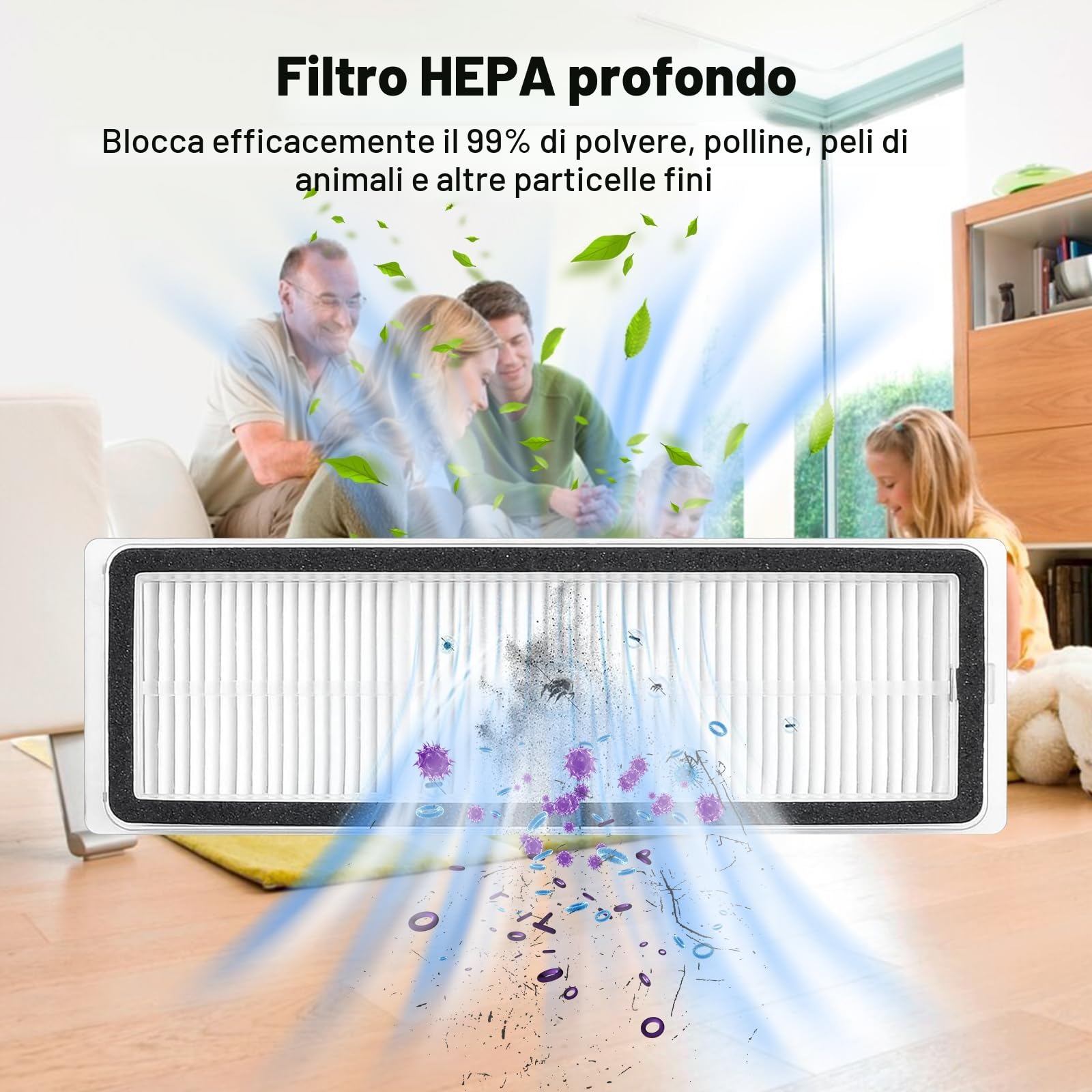 Kit Accessori Ricambi Compatibili Con Xiaomi Robot Vacuum X20+ / X20 Plus, 1 Spazzola Principale, 4 Sacchetti Polvere, 4 Spazzole Laterali, 4 Filtri, 4 Panni Mop, 1 Spazzola Pulizia-18 pezzi