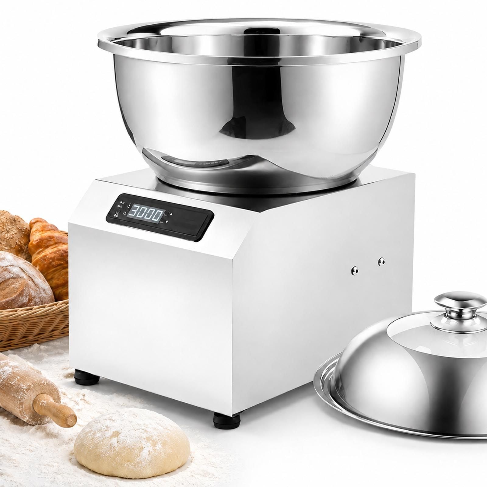 Impastatrice a Spirale 8 kg 1800W con Timer e Vasca Removibile