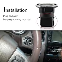 Vista 6 de FUSCH Interruptor de Botón de Arranque y Parada del Motor con Encendido sin Llave Compatible con Chrysler 300 / Town & Country, Dodge
