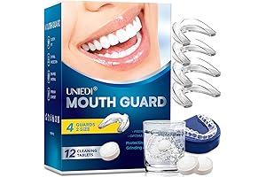 Mouth Guard for Night Teeth Grinding with Free Cleaning Tablets