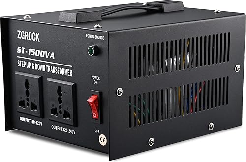 Transformador convertidor de voltaje de 1500 W resistente paso arribaabajo - 110 220 V - Protección del disyuntor