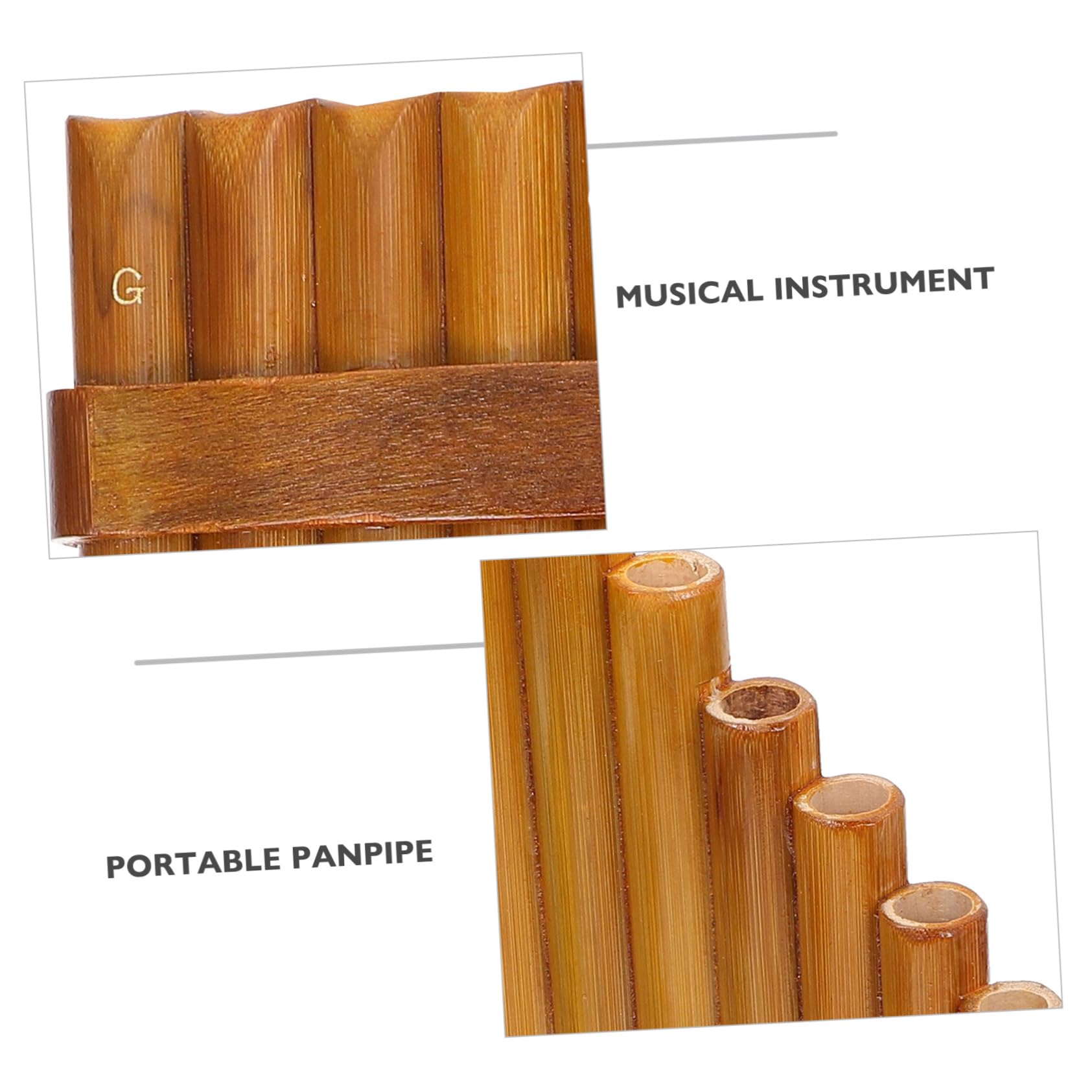 BESTonZON Flauto Di Pan Di Bambù 15 Canne in G, Strumento Musicale Didattico Portatile Per Principianti e Professionisti, Design Ergonomico Per Mano Destra, Adatto a Esibizioni e Pratica Scolastica