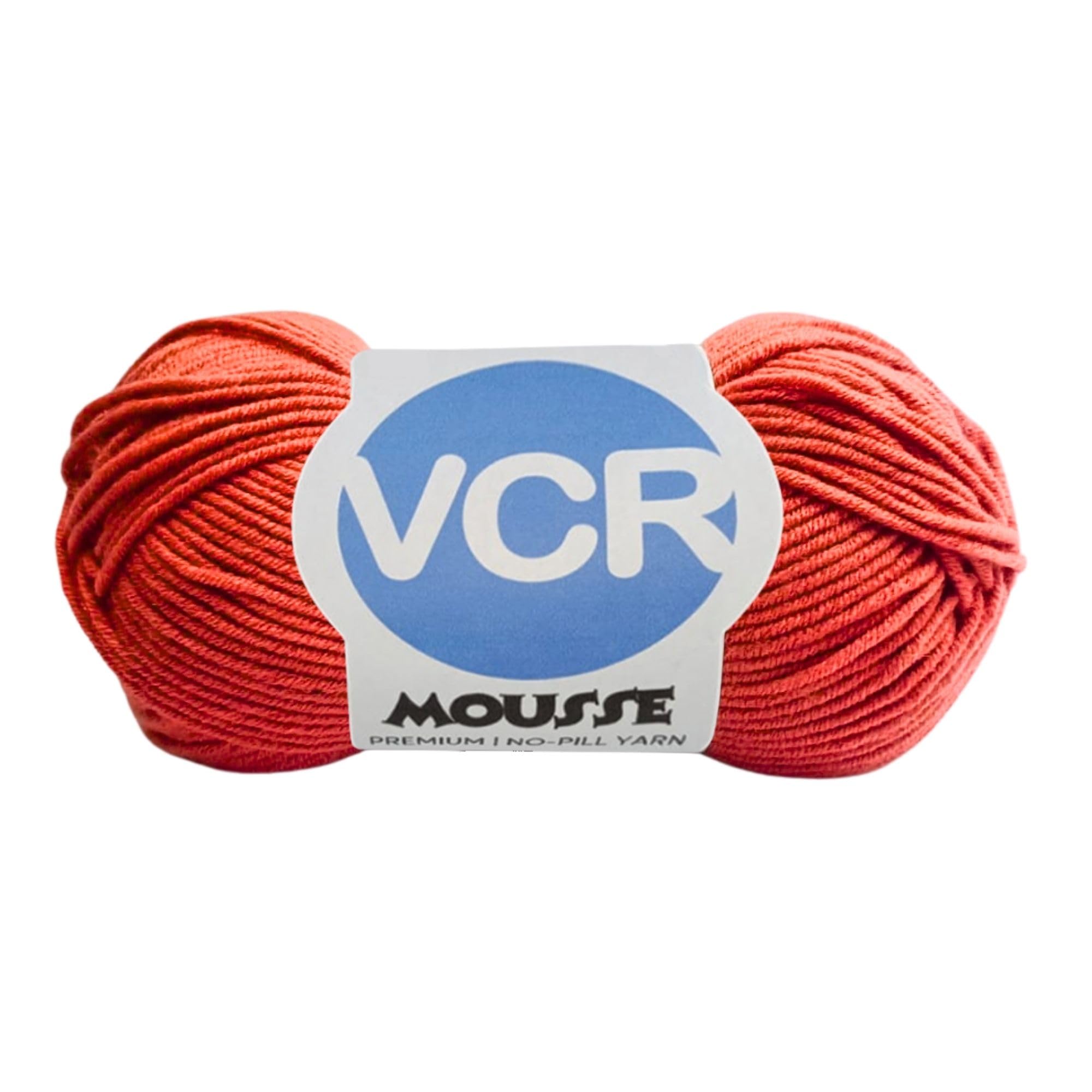 VCR 4ply Bright Carrot Yarn, 100 Grams Hank, 190 Meters Length, Acrylic Ball for Crochet and Knitting, Soft Crosia Threads, Pack of 1 Yarn, Suitable for DIY Crafts