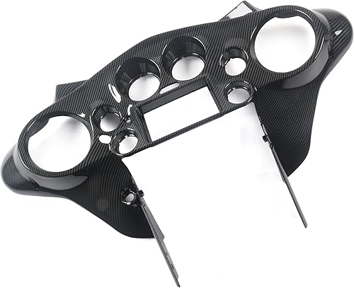 Miniatura 10 de Kit de carenado interior doble DIN para carenado de murciélago compatible con Harley-Davidson Touring FLH 1998-2013 negro brillante