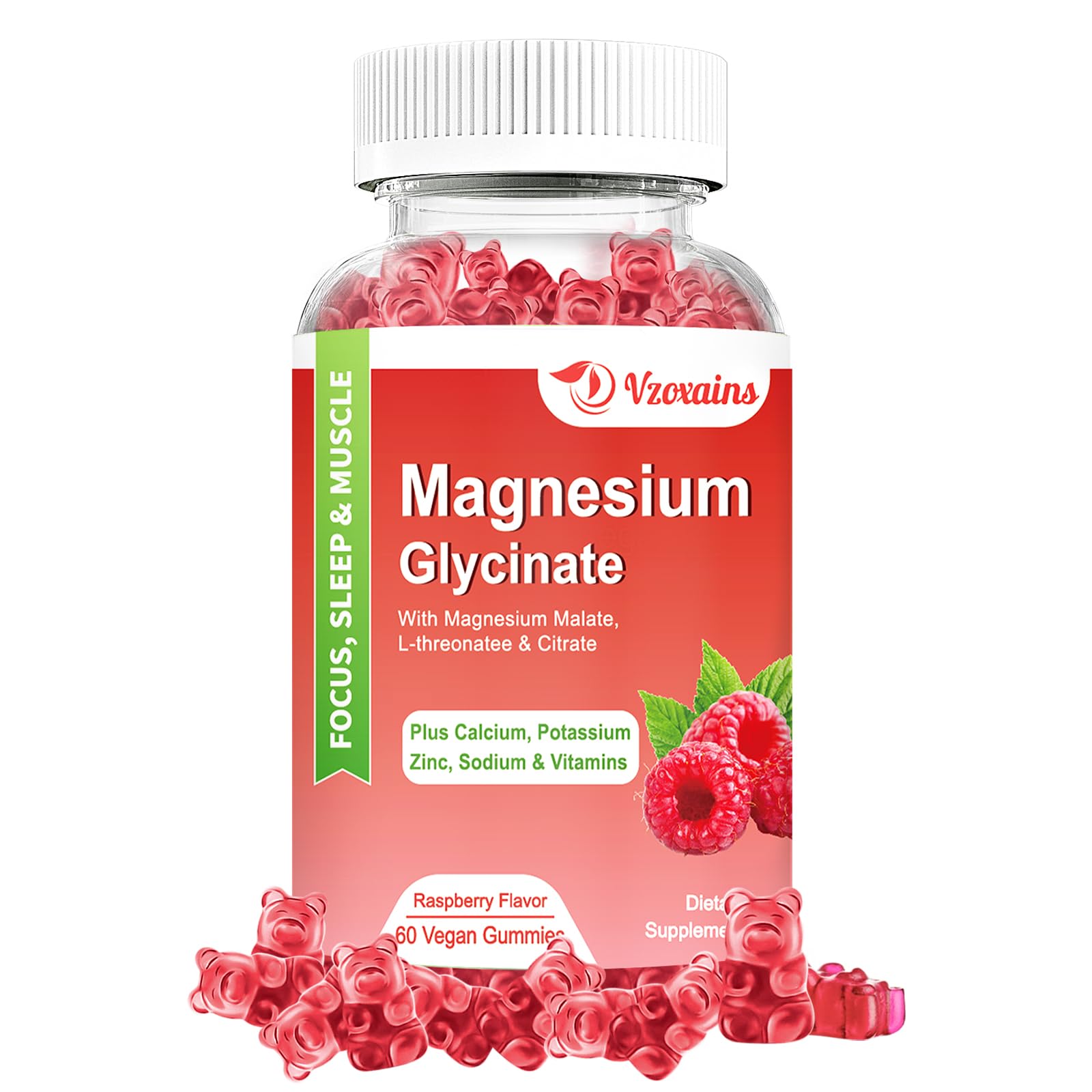 Buy Magnesium Glycinate Gummies 600mg, Sugar Free Calm Magnesium
