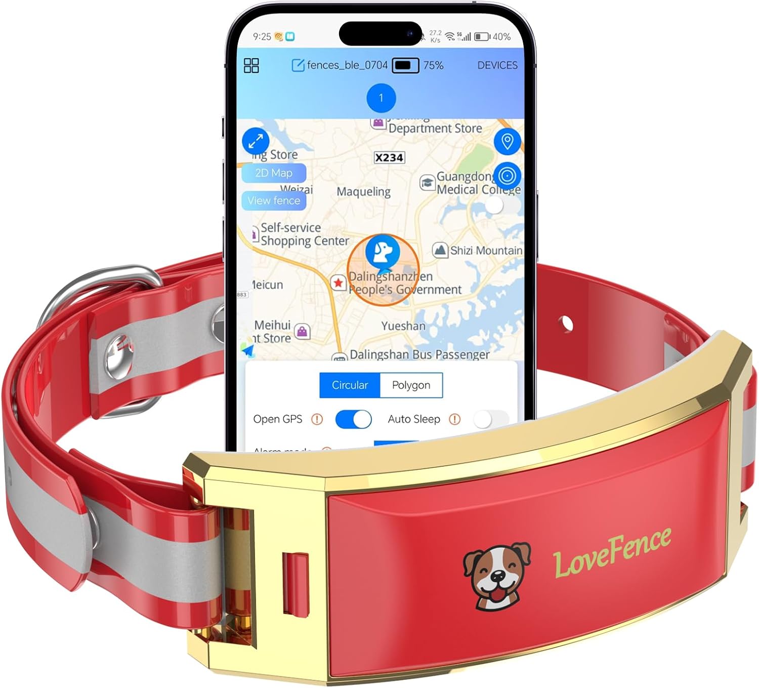 JDXSZ Wireless Electric GPS Dog Collar Fence