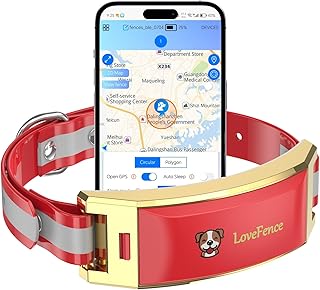 Wireless Electric GPS Dog Collar Fence for Dog with Free App: Upgrade Invisible Pet Shock Barrier Containment System Yard Outdoor Perimeter - Stubborn Dog Train Bluetooth Collar for Dog Parent