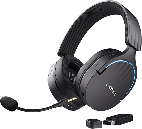 Fayzo Casque Gaming sans Fil Bluetooth + 2.4 GHz GXTrust