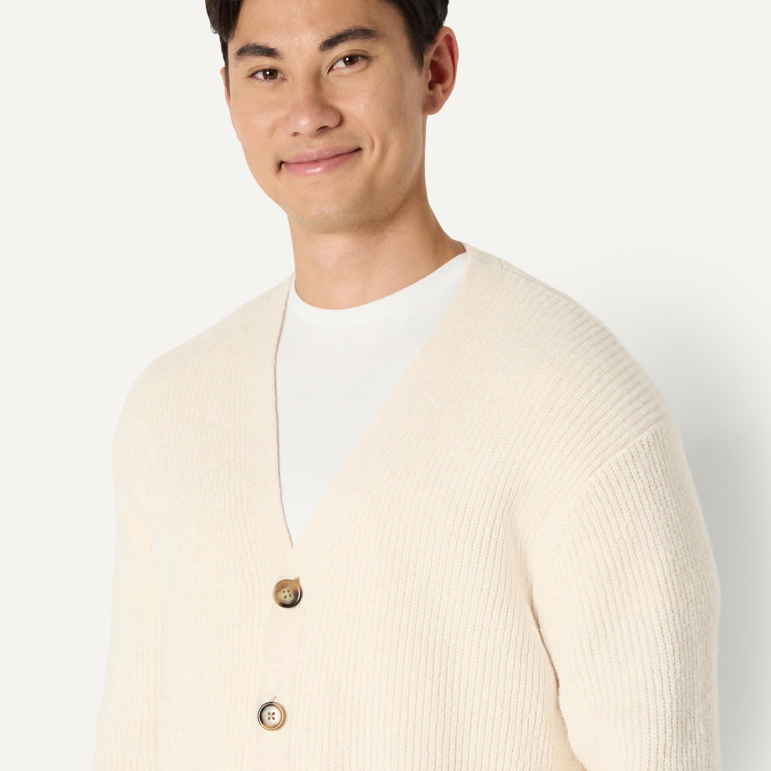 Amazon Essentials Cardigan en Coton Mélangé, Coupe Décontractée Homme