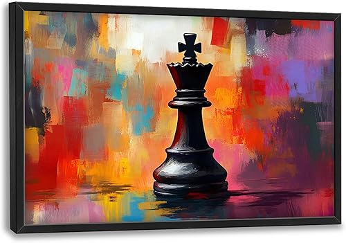 Miniatura 131 de Arte abstracto de pared grande enmarcado para decoración de pared para sala de estar, imágenes abstractas de gran tamaño, pintura moderna extra