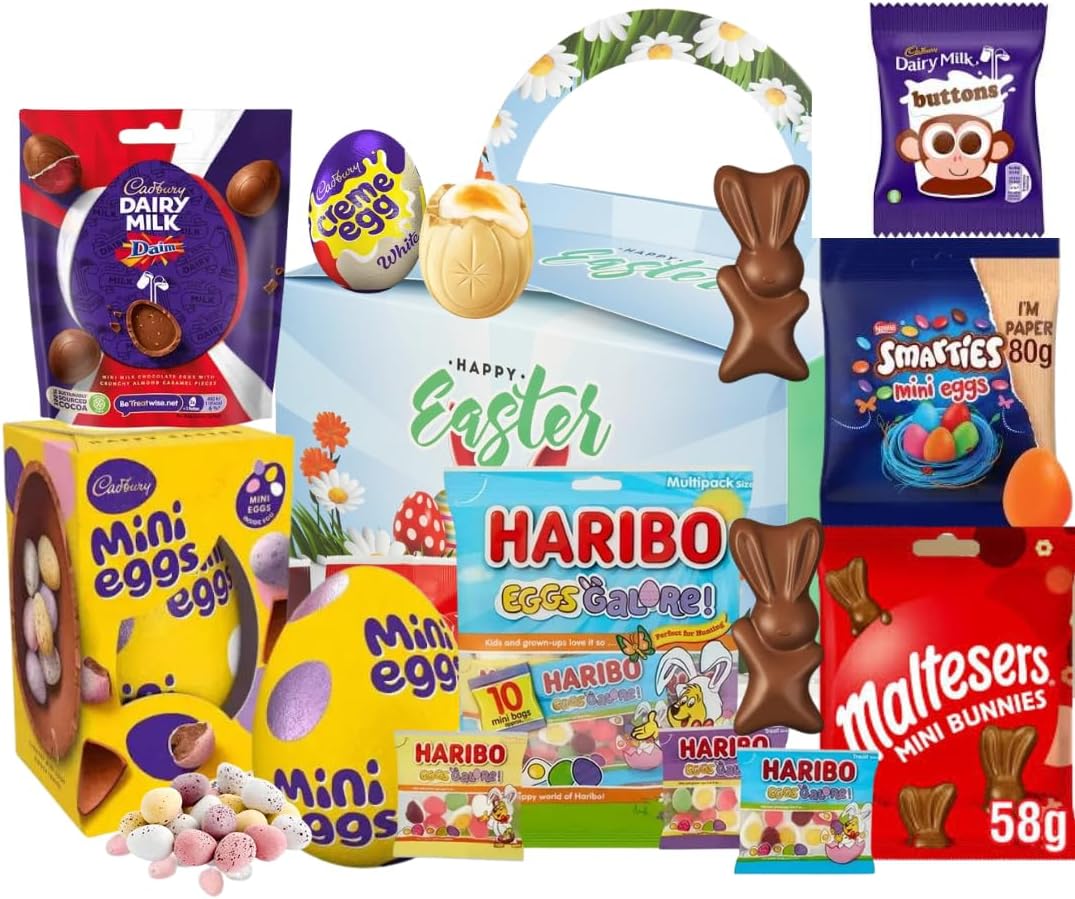 Easter Egg Hamper 2024 Cadbury Easter Eggs, White Creme Egg, Smarties