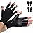 Donfri 2 Pairs Copper Arthritis Gloves Fingerless Compression Gloves Women Men for RSI,Carpal Tunnel, Rheumatoid, Tendonitis (XL)