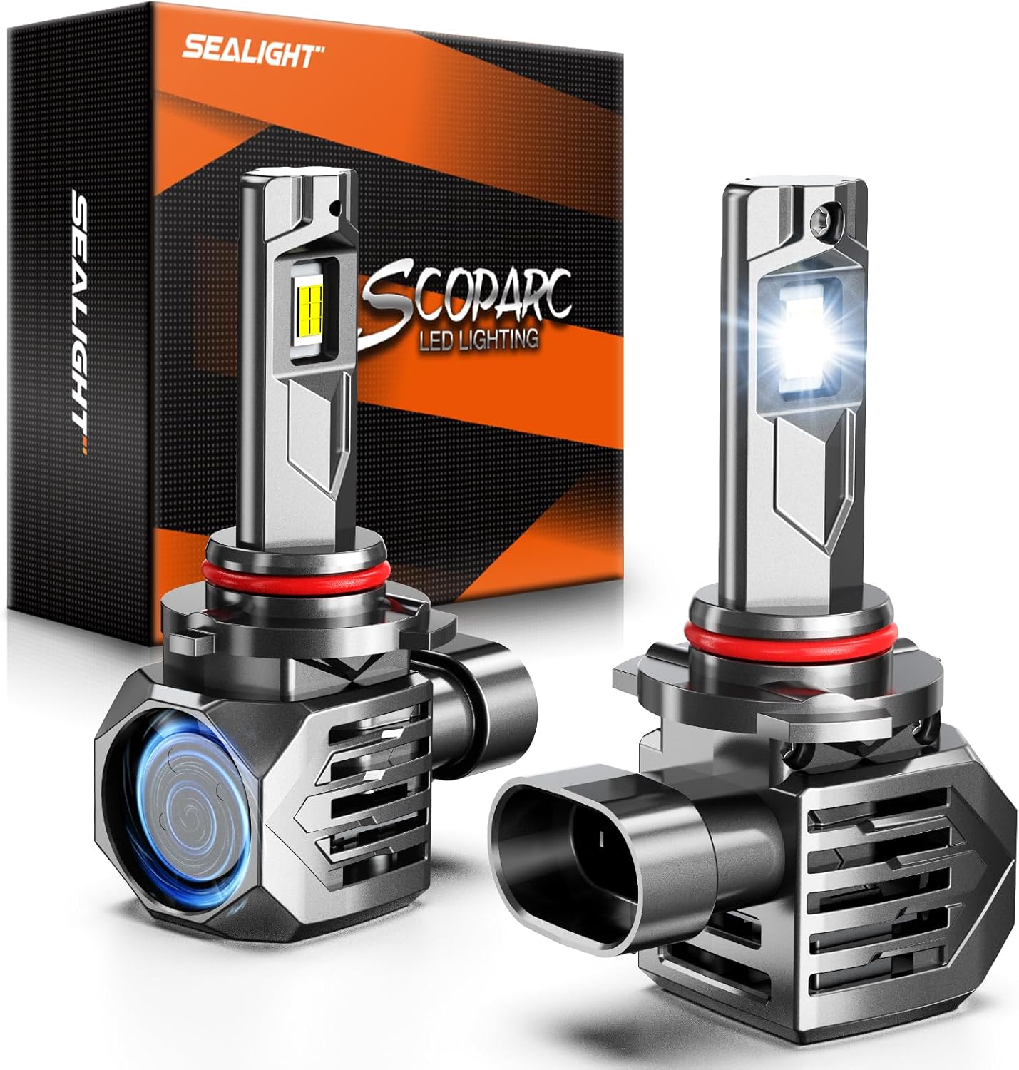 SEALIGHT 9006 Fog Lamps 75,000LM for ATVs & Powersports, 2026 Version, 9×Brightness S7S Series Wireless 9006 Fog Lights 1:1 Real Size 10 Years Lifespan- Pack of 2