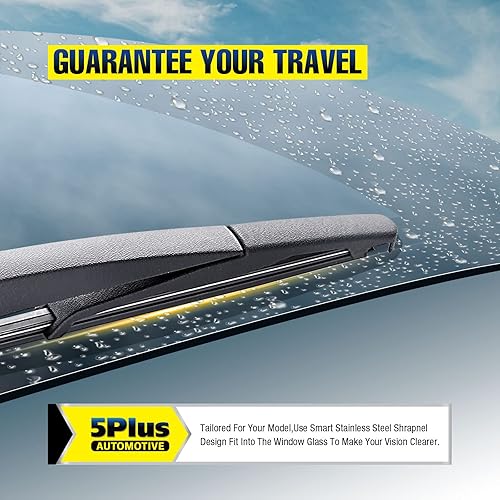 Vista 115 de 5 PLUS® - Limpiaparabrisas trasero de 25.5 cm, repuesto filtro genérico