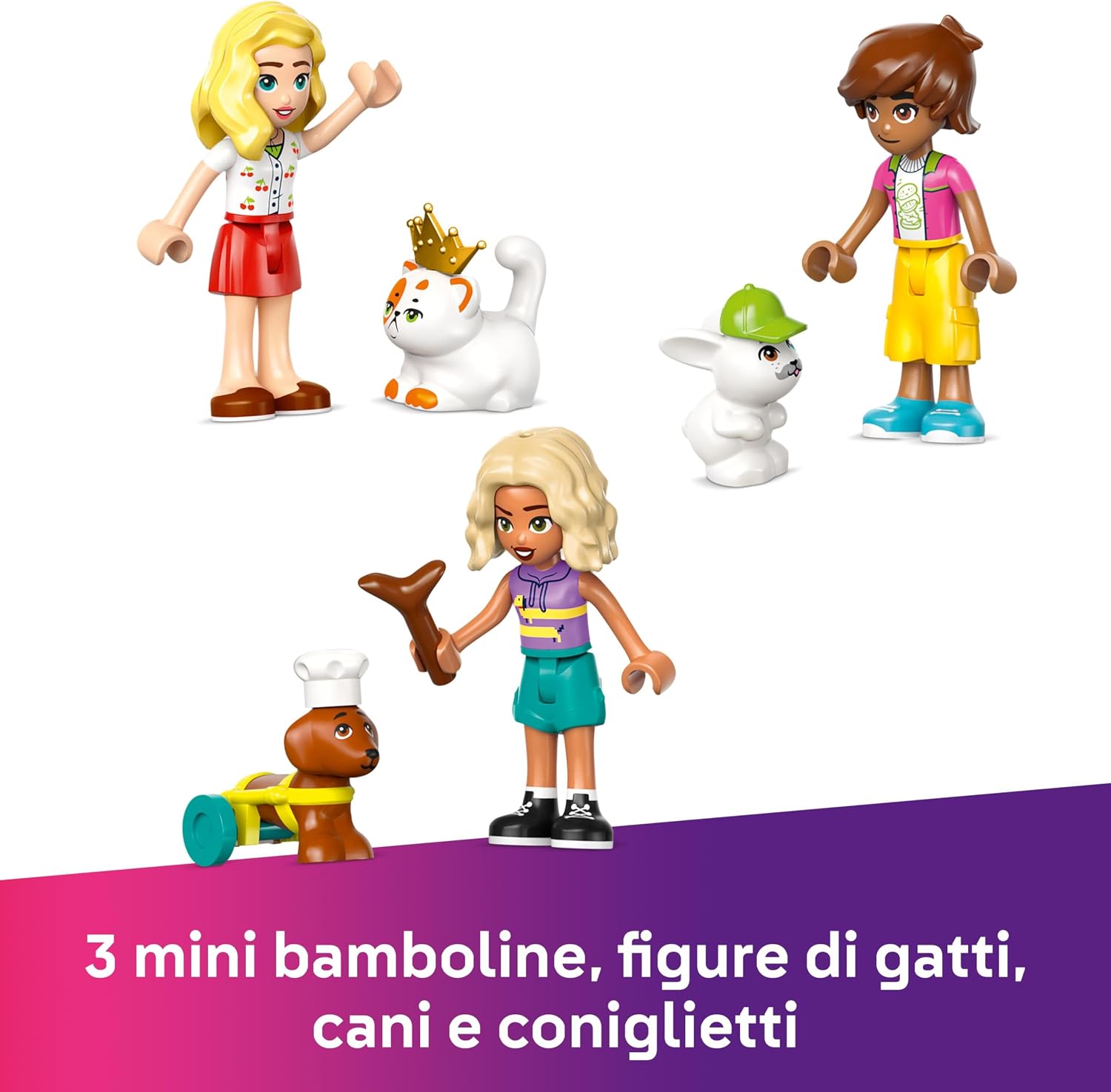 Friends Pet Shop - Include Animali Giocattolo come Cane - Lego - Immagine 3