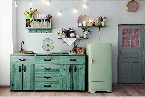 Vista 85 de Good Housekeeping 92606 Ventilador de mesa de oficina retro de 12 pulgadas con amplia oscilación, ajustes de 3 velocidades y asa de transporte, Rosa