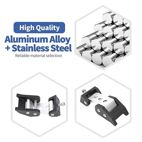 Miniatura 45 de RT-TCZ Kit de pestillos de capó para Wrangler compatible con Jeep Wrangler JK JL Gladiator JT, accesorios exteriores rojos, 2 piezas (3 agujeros)