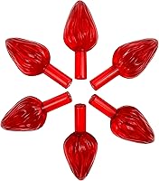 Vista 10 de National Artcraft® Luces grandes de cerámica para árbol de Navidad estilo giro de cristal, paquete de 25