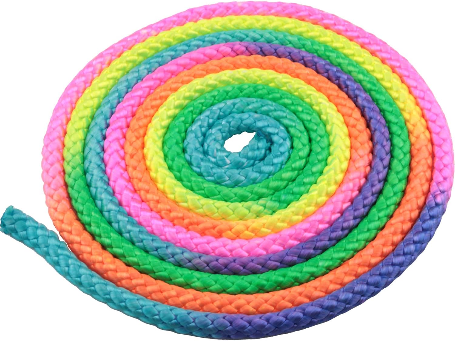 Exercise & Fitness Aerobic Gymnastic Skipping Rope 3 Meters Rainbow Rhythmic Gymnastics Arts Rope for Professional Competition Home Fitness Kids Playing