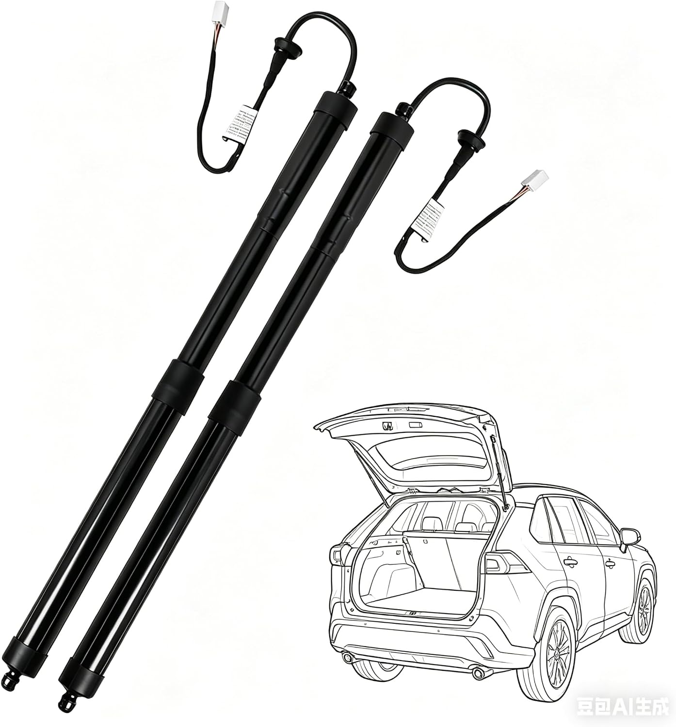 RAV4 2019-2021 Power Liftgate Actuators, Electric Rear Trunk Tailgate Shock Supports, Replace OE# 68910-42060 68920-42020