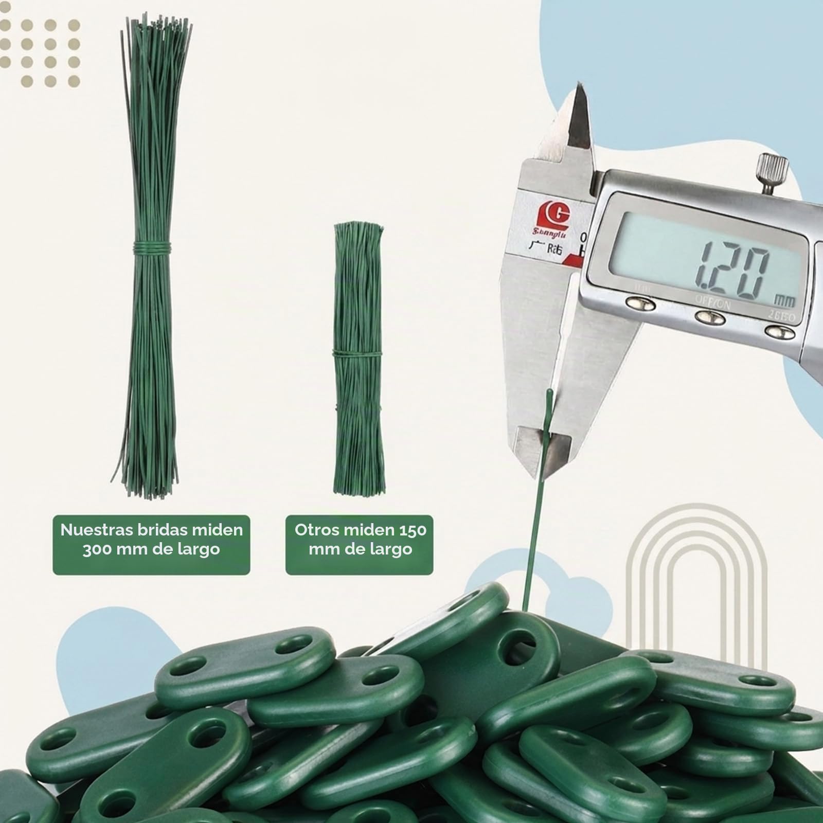 Photect 200 Kits de Accesorios para Pantalla Privacidad Clip de Montaje de Cerca Kit de Fijación Impermeable 200 Clips de Montaje 200 Bridas de Cables de Alambre de Placa de Montaje(Verde)