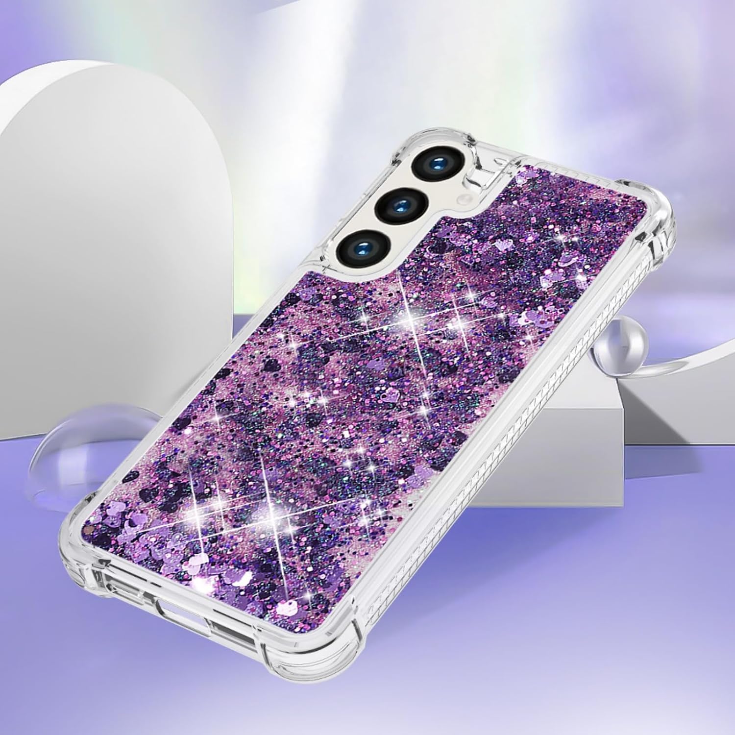 Bling Glitter Case for Samsung Galaxy S26+ Plus.Liquid Purple image 4