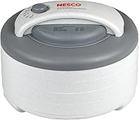 Nesco FD-61 Snackmaster Encore Food Dehydrator & Jerky Maker, 4 Trays, Gray - Fast Even Drying for Jerky, Fruits & Veggies