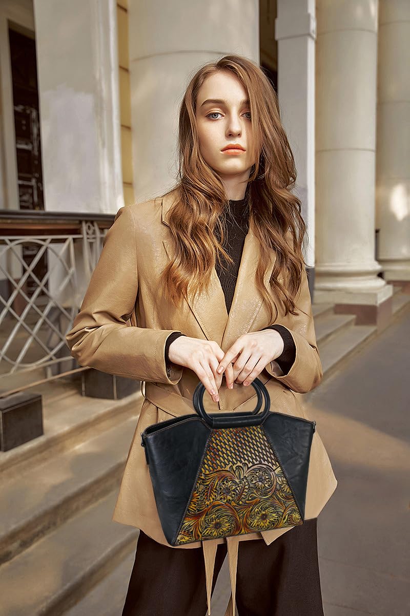 LETEULO Sac à Main Femme Sac Bandoulière Femme Cabas Sac D'épaule Sac Fourre-Tout avec Bandoulière Ajustable