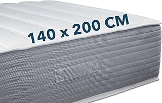 Boxspring Feeling Matratze 140x200 cm, Wendbar mit Sommer- & Winterseite, Visco- & Kaltschaum H2/H3, Atmungsaktiver Bezug, 30cm Höhe, Öko-Tex 100, Weiß