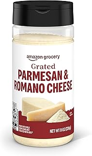 Amazon Grocery, Grated Parmesan & Romano Cheese Shaker, 8 Oz (Previously...